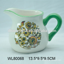 Hand painted cheap ceramic milk jug in high quality